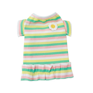 Vestido fino de primavera y verano para mascotas, de algodón a rayas, lindo para perros pequeños y gatos - Product Image 5
