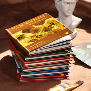 96 Dipinti a Olio per Confezione, Serie <span class=keywords><strong>di</strong></span> Libri Antichi a Tema <span class=keywords><strong>Pittura</strong></span> Famosa, Materiali con Copertina Rigida, Piccoli Libri, Materiali Retrò Europei - Product Image 3