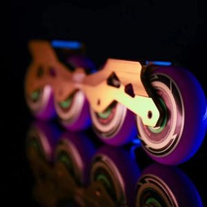 Ruedongle Roues de patinage freestyle pour patins à roulettes, Gemstone, haute élasticité, pour patinage artistique, violet - Product Image 3