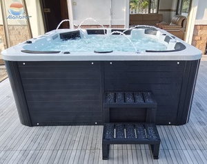 Bak Mandi Air Panas Akrilik Bentuk Persegi untuk Luar Ruangan dengan Pijat Kombinasi (Udara & Whirlpool) Garansi 3 Tahun - Product Image 3