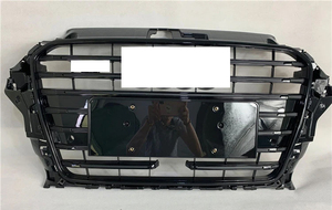 Grille ABS Design à la mode avec peinture de remplacement ACC Grille avant noire pour <span class=keywords><strong>Audi</strong></span> <span class=keywords><strong>A3</strong></span> S3 2014-2016 - Product Image 5