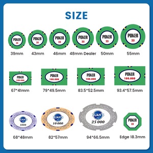 Premium Ept chimenea cerámica Chip pieza arcilla efectivo con caja acrílica 400 placas 500 Casino <span class=keywords><strong>Poker</strong></span> Chips Set - Product Image 6