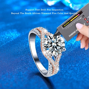 Anillo de Boda Clásico XJD001 para Mujer, Plata de Ley 925, Piedras de Circonio de Alta Calidad, Joyería Encantadora para Fiestas - Product Image 3