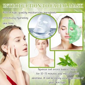 Mascarilla Facial de Tela para el Cuidado de la Piel, Marca Privada Personalizada OEM, Limpieza Profunda, Té Verde, Burbujas de O2, Tamaño de Muestra, Para Todo Tipo de Piel - Product Image 5