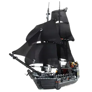 16009 1097 pièces Blocs de construction <span class=keywords><strong>Bateau</strong></span> <span class=keywords><strong>pirate</strong></span> Queen Anne's Revenge Modèle de briques de construction Jouet compatible pour enfants Anniversaire - Product Image 3