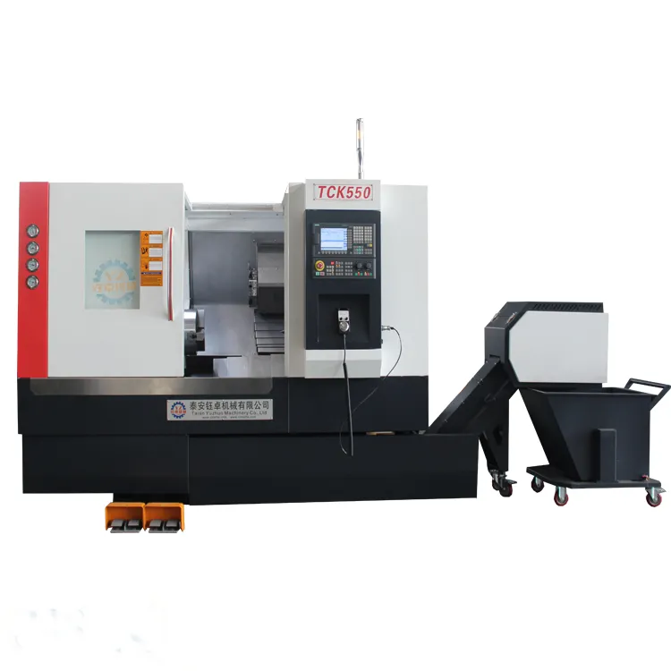 TCK-550เอียงเตียงเครื่องกลึงCNC 12ตำแหน่งเครื่องมือเครื่องกลึงCnc,Cncกลึง,Fanuc Cncเครื่อง