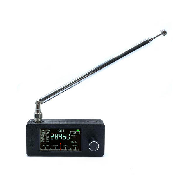 Blue 0.5-108MHz SI4732 Pocket-sized Portable Radio with 1.9-inch IPS Screen Supports LSB USB AM FM Telescopic Antenna Modes