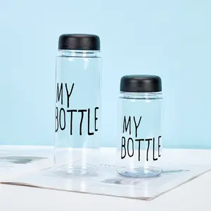 Factory promotion new design transparent portable plastic water bottle for chinese supplier clear tumbler my bottle