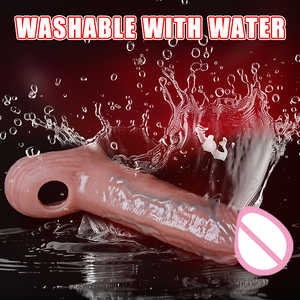 <span class=keywords><strong>Penis</strong></span>-Sleeve Cockring mit Samen-Sperre Penisvergrößerer für Männer Sexspielzeug Weicher <span class=keywords><strong>Penis</strong></span>-Sleeve Samen-Sperrring Cock-Vergrößerer Sexprodukte für Männer - Product Image 6