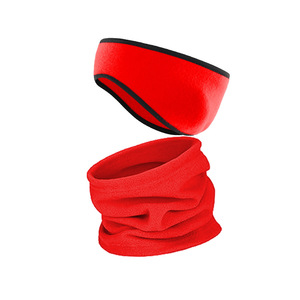 Fleece Neck Warmer With Ear Flaps Solid Color Unisex Outdoor Sports Cold Protection Face Mask Cycling Winter Warm Breathable - Product Image 3