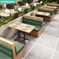 Tables et chaises de café en bois massif modernes - Meubles commerciaux durables et faciles à nettoyer pour restaurants, hôtels et bars (tailles/couleurs personnalisées)