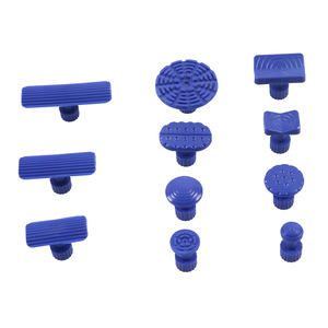 Kit de réparation de carrosserie automobile, outil extracteur avec languettes bleues et accessoires pour l'élimination des bosses, utilisation universelle - Product Image 4