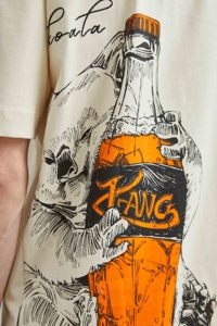 Unisex Regular Fit 100% Cotton Breathable Short Sleeve T-Shirt Australian Style Koala with <b>Soft</b> <b>Drink</b> Design Beis Color - Product Image 3