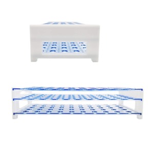 Seeking Excellence Test <b>Tubes</b> 16mm Outer Diameter With White Push Caps 50 Pcs In Holder For Lab Use - Product Image 5