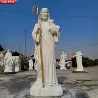 Patung YESUS Batu Alam Ukir Tangan Besar, Patung Yesus Marmer