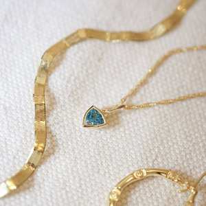 Colgante de 12 piedras de nacimiento Europeo Americano, Color acero inoxidable, chapado en oro de 18 quilates, cadenas con forma de mariposa para mujer, accesorio DIY - Product Image 2