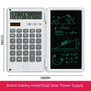 Custom OEM ODM 12 Digit Solar <strong>Calculator</strong> <strong>with</strong> LCD Writing Tablet Folding Dual Power <strong>Calculator</strong> for Office School Bulk Wholesale - Product Image 3