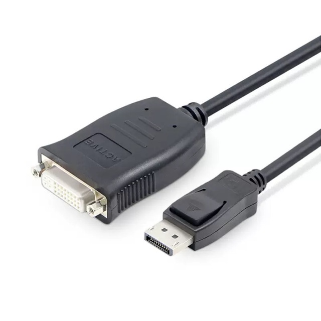 DP to DVI Adaptor Active Adapter 4k 30hz Displayport to DVI Active Converter Cable for Lenovo Dell HP Desktop Graphics