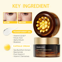 Crème hydratante pour le visage à la vitamine C, à la nicotinamide et à l'huile de jojoba, crème dorée anti-âge, anti-rides, anti-taches