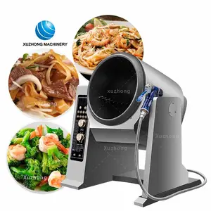 Restaurant Hotel Kitchen Stir Fry Rice Cooking Machines Robot Stir Fry Machine Automatic Fried Rice Electric Cooking Machine