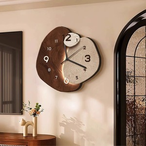 Orologio <span class=keywords><strong>da</strong></span> <span class=keywords><strong>Parete</strong></span> Analogico Silenzioso in <span class=keywords><strong>Stile</strong></span> <span class=keywords><strong>Vintage</strong></span>, Senza Cornice, con Motivo Still Life per Soggiorno e Ristorante, in 'Porcellana Cristallina' - Product Image 2