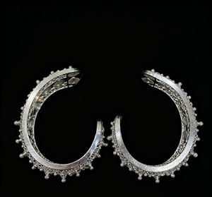 ニューパリファッション風ミャオ族シルバーレディースブレスレット-エスニックスタイル彫刻アームカフユニークな幅広デザインギフト - Product Image 6