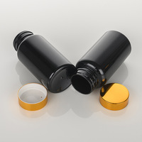 Usine bas coût pharmaceutique vert pilule comprimé emballage bouteille conteneur transparent givré en plastique vitamine capsule bouteille