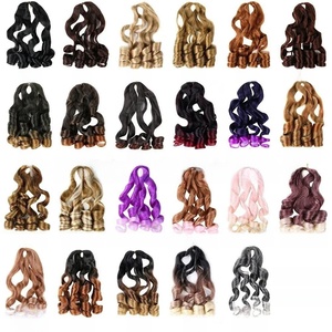 <span class=keywords><strong>Cheveux</strong></span> synthétiques à tresser pour dreadlocks africaines, boucles larges et souples, résistants à la chaleur, pour crochet - Product Image 5