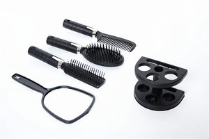 5 pièces/ensemble brosse à cheveux <span class=keywords><strong>pas</strong></span> <span class=keywords><strong>cher</strong></span> quotidien étanche en gros démêlant brosse à cheveux ensemble miroir coussin d'air coiffure - Product Image 2
