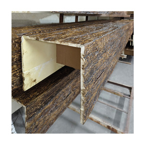 Poutres en chêne de haute qualité Auuan et poutres en polyuréthane PU, longueur personnalisée pour la décoration intérieure des plafonds - Product Image 1