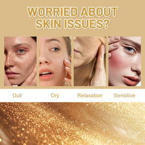 Siero <span class=keywords><strong>Viso</strong></span> OEM Best Seller con Oro 24k, Cura della Pelle con Peptidi, <span class=keywords><strong>Collagene</strong></span> e Niacinamide, Siero Skincare con Oro 24K per il <span class=keywords><strong>Viso</strong></span> - Product Image 2