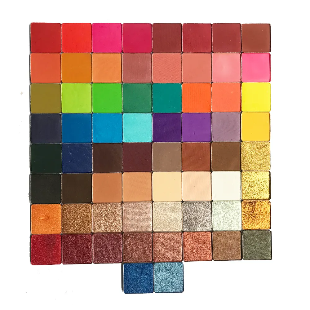 Суперпигментные матовые Сияющие блестящие одноцветные тени для век Duochrome с ярким цветом на выбор