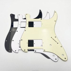 Panneau de protection pour <span class=keywords><strong>guitare</strong></span> électrique en PVC à trois couches ST SQ <span class=keywords><strong>Double</strong></span> HH, couverture avant, couverture avant décorative pour micro <span class=keywords><strong>guitare</strong></span> - Product Image 1