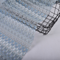 Tissu tricoté jacquard 100 % polyester 93 GSM teint en fil, sur mesure, pour t-shirts et robes de filles