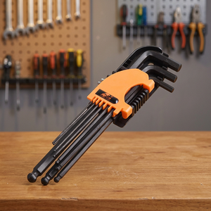 Jeu de clés Torx hexagonales en acier au carbone métriques personnalisées 3mm 4mm 5mm, clé Allen magnétique avec poignée ergonomique, qualité DIY OEM - Product Image 3