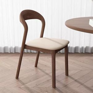 Solid wood dining <b>chairs</b> - modern and simple, suitable for home dining, <b>study</b>, meeting, and salon use, as well as waiting areas. - Product Image 1