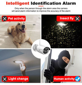 Kit fotocamera Wireless 8 pz Bullet CCTV con 3MP 8 canali NVR facile installazione da esterno rete IP Set All-in-One con Monitor - Product Image 4