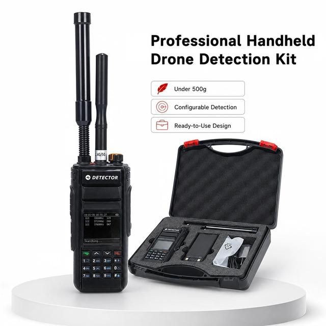 Portable FPV Drone Signal Detection System, 300-6200MHz, Detect Range 1-2 Kilometers, UAV Security Product