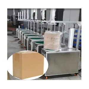 Desktop Small Pallet Wrapping Machine Carton moisture-proof wrapping machine Foam box reinforced stretch film wrapping machine