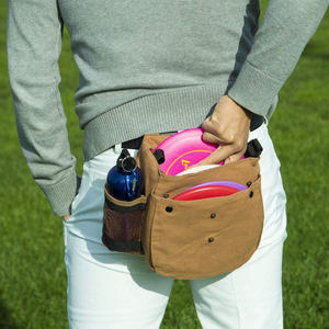 Bolsa de Golf de Lona Encerada Resistente con Capacidad para 6-8 Discos, Cierre de Hebilla y Forro de Poliéster, Bolsa Portátil para Putters Deenith - Product Image 5