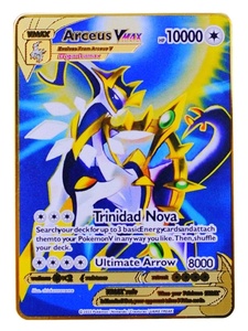 Cartes à collectionner Pokémon en métal avec Charizard <span class=keywords><strong>VMAX</strong></span> et Mewtwo - Articles de collection tendance, options de cadeaux parfaites, version anglaise personnalisable - Product Image 1