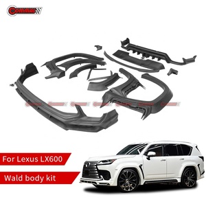 Bộ body kit xe hơi chất liệu FRP kiểu Wald cao cấp dành cho Lexus LX600 <span class=keywords><strong>2025</strong></span>, bao gồm cản trước sau, cánh gió thể thao, và ốp vè bánh xe - Product Image 2
