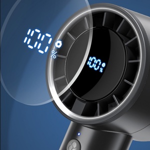 Ventilateur portable rechargeable 4000 mAh, mini turbo, à piles, 5 vitesses, pour extérieur - Product Image 5