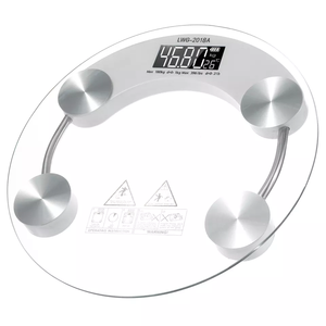 सस्ते स्मार्ट सिल्क स्क्रीन प्रिंटिंग के साथ व्यक्तिगत डिजिटल बाथरूम वजन पैमाने टेम्पर्ड ग्लास पैमाने ग्लास पैनल - Product Image 2