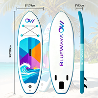 Vente en gros de planches à pagaie gonflables pour juniors de 9'6, ensemble complet, 290 cm, planche à pagaie durable pour enfants, 6 pouces d'épaisseur, usine OEM, auditée CE et BSCI