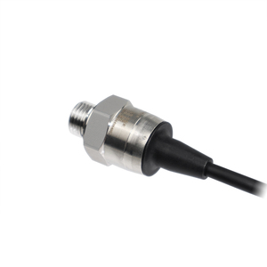 Stainless Steel Flow Sensor with Black Cable and Threaded Connector for Pneumatic Systems - Product Image 3
