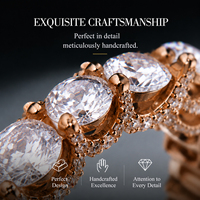 Bague de fiançailles et d'éternité Messi Gems pour femmes et hommes, bijoux fins, MSR-308, or véritable 14k 18k, diamant de laboratoire