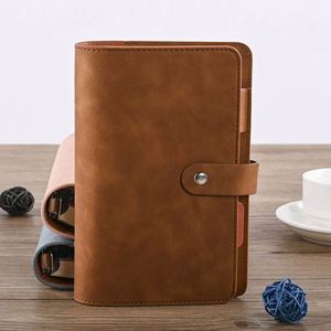 New RunCai A5 Budget <b>Planner</b> A6 Binder Pockets 80 Sheets Custom Spiral Binding Colorful PU Leather Hardcover Diary Gift - Product Image 4
