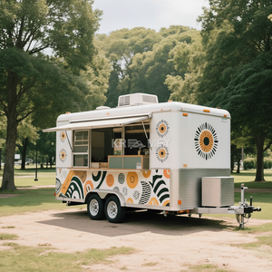 2025 Mobile Café Crème Glacée Chariot Entièrement Équipé Friteuse Remorque Food Truck Fabrication - Product Image 1