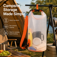 Sac étanche transparent avec bandoulière réglable pour le camping, le kayak, la plage et la navigation de plaisance